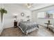 Cozy bedroom featuring neutral tones, stylish decor, and tile flooring at 4732 Lake Blvd # A, Clearwater, FL 33762