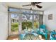 Relaxing sun room with bright natural light, and backyard view at 4732 Lake Blvd # A, Clearwater, FL 33762
