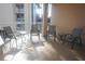 Large balcony with outdoor seating and a view of the community at 6315 Shoreline Dr # 3208, St Petersburg, FL 33708