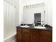 Bathroom featuring double sinks, a vanity and shower-tub combo at 9111 Moonlit Meadows Loop, Riverview, FL 33578