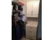 Organized closet with shelving, drawers, and ample hanging space at 2060 Marilyn St # 133, Clearwater, FL 33765