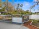 Scenic view of the lake from the wooden deck in the backyard at 8501 47Th N St, Pinellas Park, FL 33781