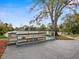 Backyard wooden deck with a view of the lake at 8501 47Th N St, Pinellas Park, FL 33781
