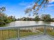 Enjoy views of the lake and sky from the backyard deck at 8501 47Th N St, Pinellas Park, FL 33781