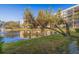 Scenic view of condo complex pond and landscaping at 1304 Pasadena S Ave # 3, South Pasadena, FL 33707