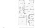 Detailed floor plan showcases layout with dimensions of the bedrooms, bathrooms, kitchen, and living areas at 4251 Whittner Dr, Land O Lakes, FL 34639