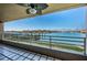Serene condo balcony with beautiful views of the intercoastal waterway and boat docks at 2775 Kipps Colony S Dr # 105, Gulfport, FL 33707