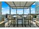 Contemporary rooftop kitchen with a pergola covering a bar area, offering city views at 777 N Ashley Dr # 1614, Tampa, FL 33602