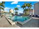 A refreshing pool showcasing the city skyline with chairs for relaxation at 777 N Ashley Dr # 1614, Tampa, FL 33602
