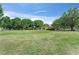 Spacious front yard with mature trees and a long, single-story home on a sprawling lawn at 12526 Spottswood Dr, Riverview, FL 33579