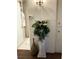 This hall boasts a decorative plant and a convenient bathroom right off of the entryway at 4300 58Th N St # 1909, Kenneth City, FL 33709