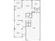 Detailed floor plan showcasing the layout of the home, including the kitchen, living room, bedrooms, and garage at 20209 Merry Oak Ave, Tampa, FL 33647