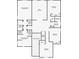 Detailed floor plan layout of a house, showing the room dimensions and locations of bedrooms, bathrooms, and closets at 20209 Merry Oak Ave, Tampa, FL 33647