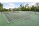 Enjoy a match on this well-maintained community tennis court with a covered bench for relaxing between games at 20209 Merry Oak Ave, Tampa, FL 33647