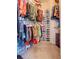 Spacious walk-in closet with shelving and plenty of room for clothing and shoes at 25925 Terrawood Loop, Land O Lakes, FL 34639