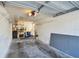 A garage interior with shelving units for optimal storage solutions at 3151 Landmark Dr # 123, Clearwater, FL 33761