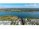 Aerial view of property with lake access at 10532 94Th Pl, Seminole, FL 33772