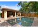 Inviting backyard pool with adjacent cabana and ample space for outdoor entertaining at 156 29Th N Ave, St Petersburg, FL 33704