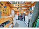 A well-organized storage area with shelving, tools, and ample space, offering practical solutions for storing various items at 206 S Port Royal Ln, Apollo Beach, FL 33572