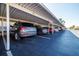 Covered parking spots in a well-maintained parking structure for convenient parking at 7465 Bay Island S Dr # 115, South Pasadena, FL 33707