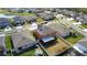 Birds eye view of the property with a covered backyard patio at 11804 Bluegrass Field Ct, Riverview, FL 33579