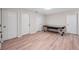 Spacious game room featuring tile floors, recessed lighting, and multiple doors at 5045 Ivory Stone Dr, Wimauma, FL 33598