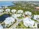 Aerial view of the condos near lake and plenty of green vegetation surrounding at 7611 34Th W Ave # 303, Bradenton, FL 34209