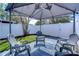 Comfortable backyard patio with a gazebo and stylish seating, creating an inviting outdoor space at 245 58Th N St, St Petersburg, FL 33710