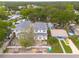 New two-story home with a gray roof, surrounded by lush trees in a quiet neighborhood at 5327 6Th N Ave, St Petersburg, FL 33710