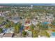 Aerial view showcasing the property's location within a neighborhood setting, proximity to nearby amenities, and surrounding landscape at 2829 9Th W Ave, Bradenton, FL 34205