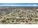 Wide aerial shot of a residential area, highlighting the density of housing and the community's overall layout at 3124 61St N Ln, St Petersburg, FL 33710