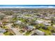 Picturesque aerial view of a residential neighborhood featuring tree-lined streets and private backyard pools at 3124 61St N Ln, St Petersburg, FL 33710