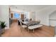 Open-concept dining area showcasing modern design and natural light, adjacent to the kitchen at 1 Aqua Reserve Blvd, New Port Richey, FL 34652