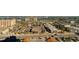 Aerial view showcasing downtown buildings, with a beautiful waterfront and bustling city streets at 10 Papaya St # 1404, Clearwater Beach, FL 33767