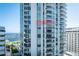 Modern high-rise condo with floor-to-ceiling windows and balcony overlooking water at 301 1St S St # 1605, St Petersburg, FL 33701