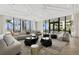 Elegant resident lounge featuring comfortable seating, and large windows at 301 1St S St # 1605, St Petersburg, FL 33701