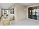 Relax on the covered patio with comfortable seating at 32346 Sapna Chime Dr, Wesley Chapel, FL 33545