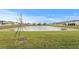 A serene pond with a beautiful view at 32346 Sapna Chime Dr, Wesley Chapel, FL 33545