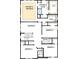 Upstairs floor plan showcasing an owner's retreat, three bedrooms, and three bathrooms at 509 N Bradford Ave, Tampa, FL 33609