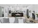 Modern kitchen with white cabinetry, a chevron backsplash, and stainless steel appliances at 4406 W Euclid Ave, Tampa, FL 33629