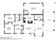 Home floorplan detailing layout of Gathering room, kitchen, bedrooms, and bathrooms at 4101 W Leila Ave, Tampa, FL 33616