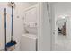 Practical laundry area with stacked washer and dryer, maximizing space efficiency at 4400 37Th S St # 3, St Petersburg, FL 33711