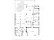 A black and white CAD floor plan of the home displaying the layout, dimensions, and rooms at 8205 Prairie Ridge Way, Tampa, FL 33647
