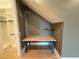 Built-in office space provides a private area within the walk-in closet at 8503 Kentucky Derby Dr, Odessa, FL 33556