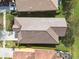 Aerial view of the home's roof and lawn at 20312 Heritage Point Dr, Tampa, FL 33647