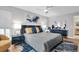 Modern bedroom features sleek furniture, stylish decor, and a serene ambiance for comfortable living at 5836 Skimmer Point S Blvd, Gulfport, FL 33707