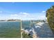 Wooden dock and waterfront area leading out to the ocean, perfect for boating enthusiasts at 727 Key Royale Dr, Holmes Beach, FL 34217