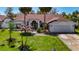Charming single-story home with well-manicured lawn and mature palm trees at 8208 Rhanbuoy Rd, Spring Hill, FL 34606