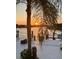 Inviting dock area with palm tree, perfect for enjoying tranquil waterfront sunsets at 6446 Lake Sunrise Dr, Apollo Beach, FL 33572