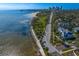 High-angle view showing a city skyline, beach and waterfront road at 1200 N Shore Ne Dr # 204, St Petersburg, FL 33701